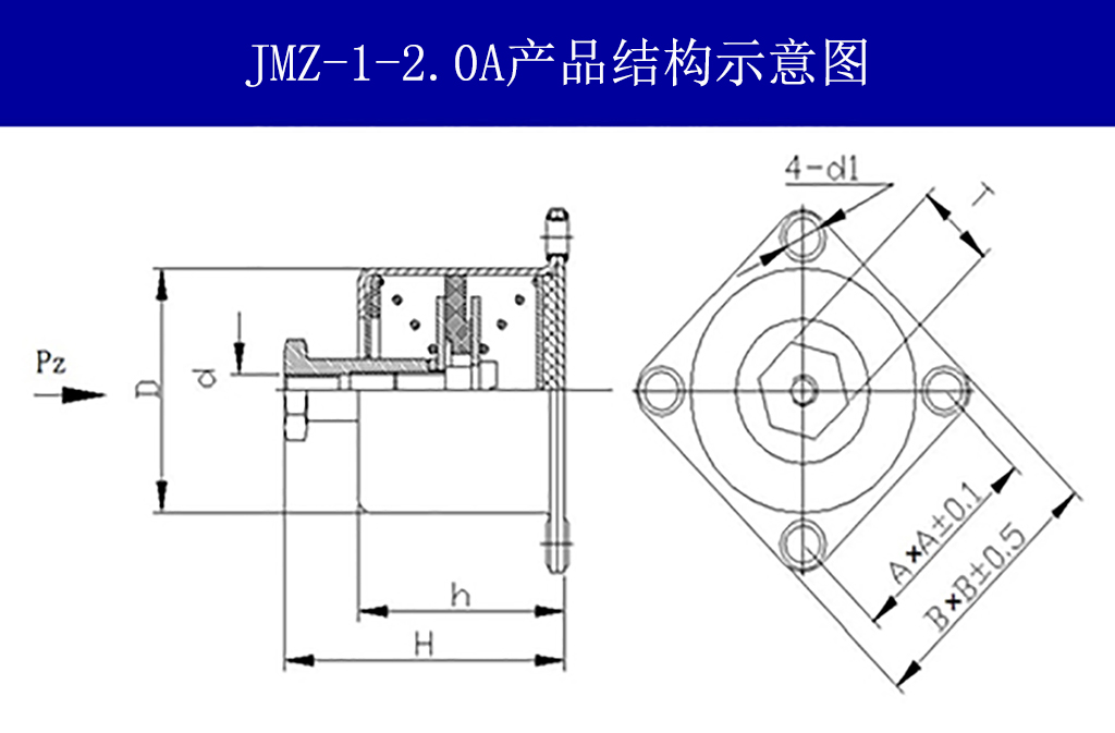 JMZ-1-2.0A摩擦阻尼隔振器結(jié)構(gòu)